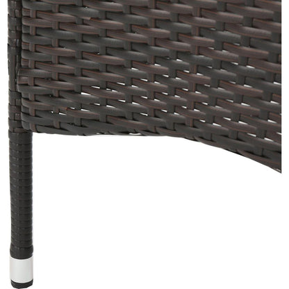 Clementine Outdoor Multibrown PE Wicker Dining Chairs (Set of 2)