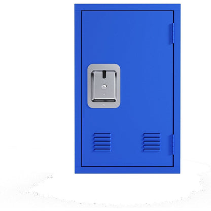 24" H Locker Storage Cabinet, Metal Locker Storage Cabinet with 1 Doors, Small Metal Locker,Lockable Storage Cabinet,for Employees,Office,Kids Locker - Assembly Required (Elegant Bule)