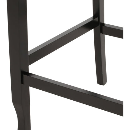 Vienna Contemporary Fabric Tufted Wingback 31 Inch Counter Stools, Set of 2, Teal and Dark Brown