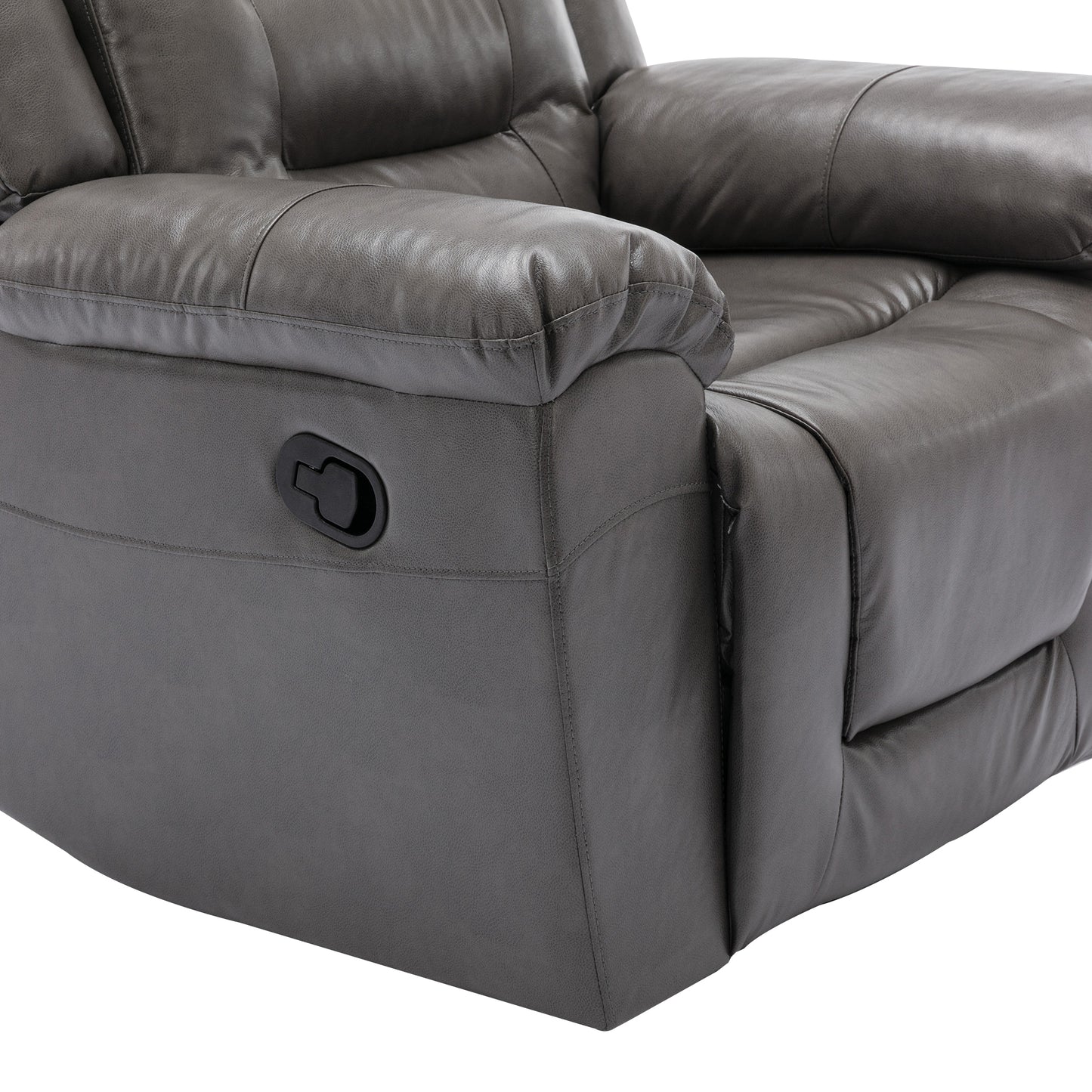 360Swivel and Rocking Home Theater Recliner Manual Recliner Chair with Wide Armrest for Living Room,Bedroom, Grey