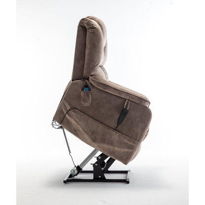 Lounge chair lift chair relax sofa chair sitting room furniture sitting room power supply elderly electric lounge chair (180 degree lying flat) - Streamdale Furniture
