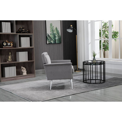 Accent Chair, Living Room Chair / leisure single sofa with acrylic feet