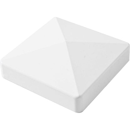 Line Post for White Vinyl Routed Fence Caps Included set of 2