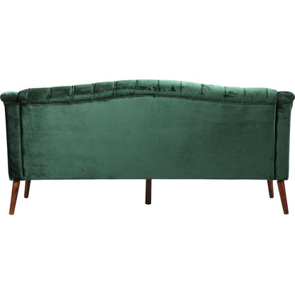 Comfy 3-seat Sofa with Wooden Legs, PU, for Living Room and Study