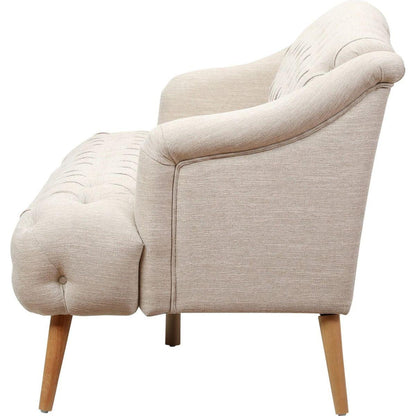 Comfy 3-seat Sofa with Wooden Legs, PU, for Living Room and Study