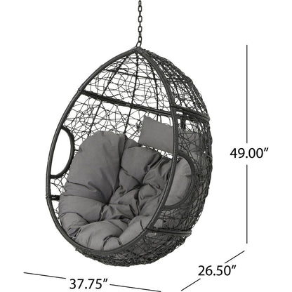 KYLIE HANGING BASKET- GREY (only basket, NOT include a hanging stand)