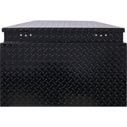 29inch Aluminum tool box,heavy duty truck bed tool box,outdoor trailer pickup storage tool box,RV storage organizer,underbody box w/lock keys,black 29x16.5x18.5inch