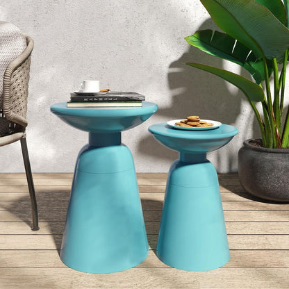 Metal S/2 end table