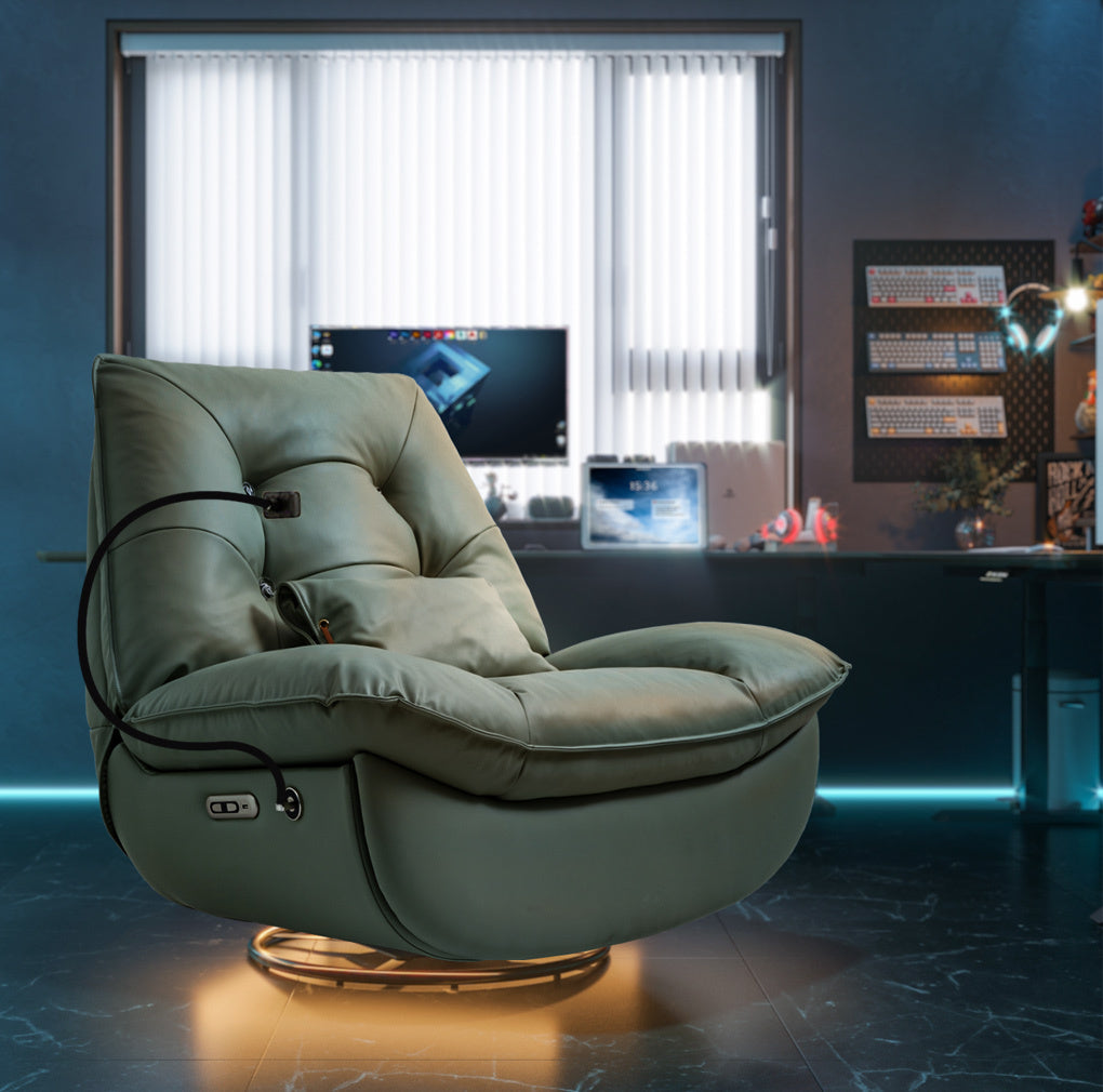 smart multifunction recliner chair electric green