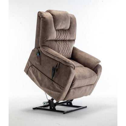 Lounge chair lift chair relax sofa chair sitting room furniture sitting room power supply elderly electric lounge chair (180 degree lying flat) - Streamdale Furniture