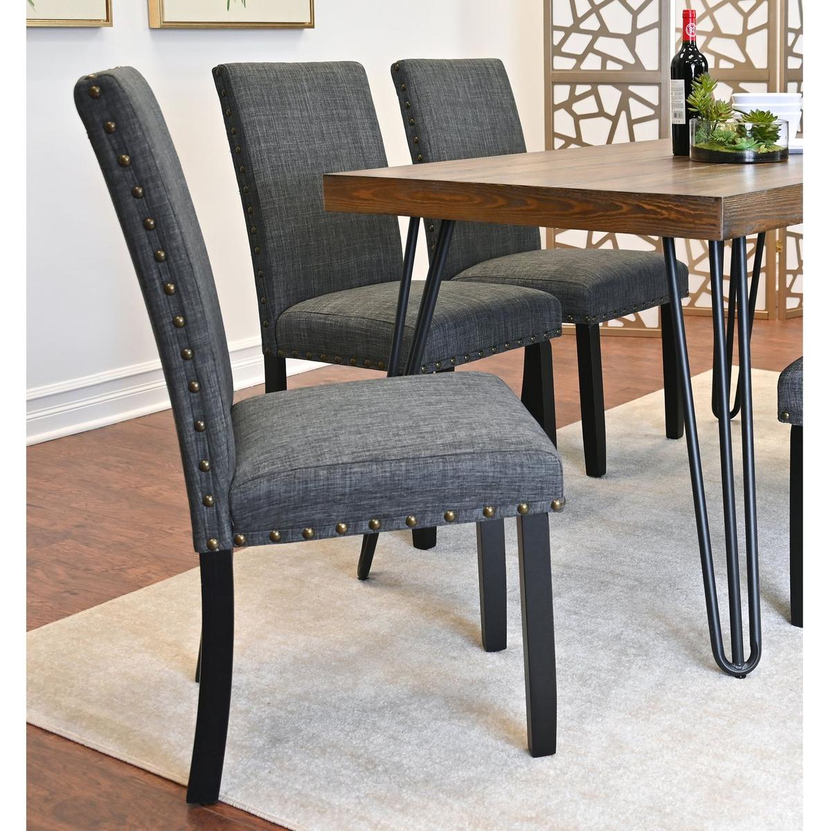 Amisos 5-Piece Dining Set, Hairpin Dining Table with 4 Chairs, 3 Color Options