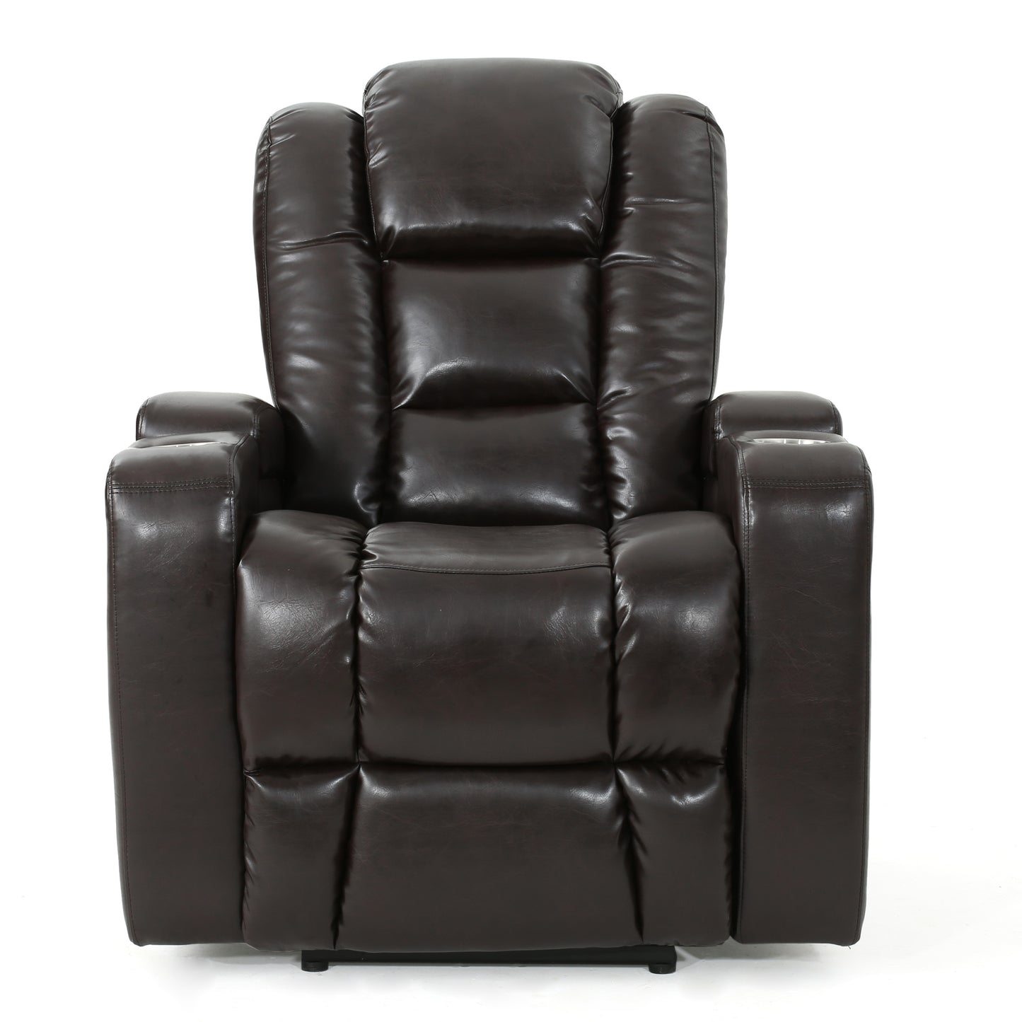 33" Wide Power Standard Recliner Chair with Arm Storage with USB