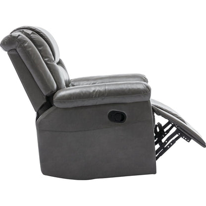 360Swivel and Rocking Home Theater Recliner Manual Recliner Chair with Wide Armrest for Living Room,Bedroom, Grey