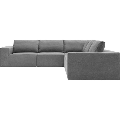 116x116" Modular L Shaped Sectional Sofa,Luxury Floor Couch Set,Upholstered Indoor Furniture,Foam-Filled Sleeper Sofa Bed for Living Room,Bedroom,5 PC Free Combination,3 Colors