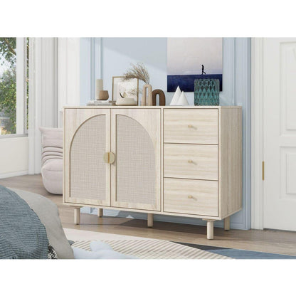 2 Door 3 Drawer Cabinet, Suitable for Bedroom, Living Room, Study