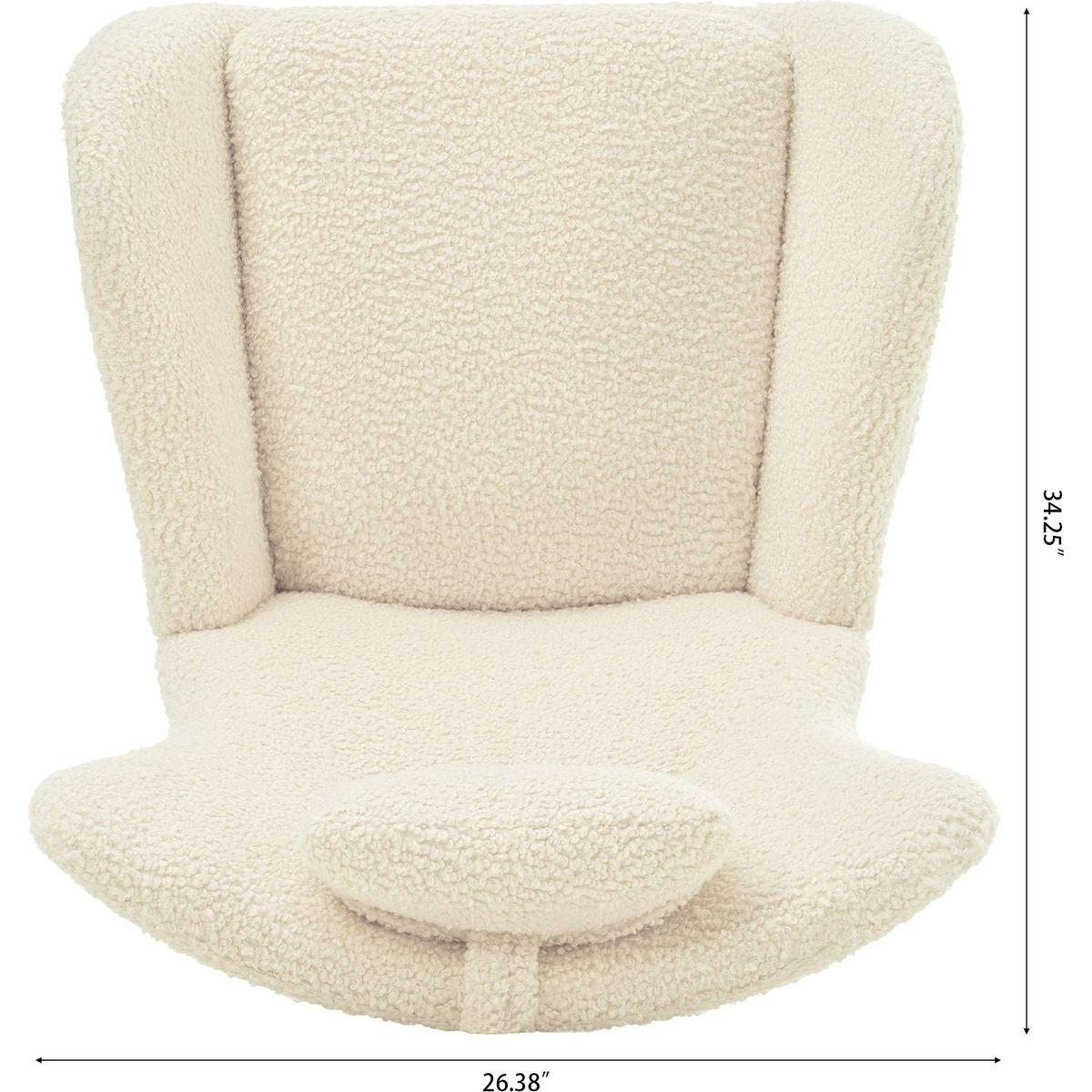 Rocking Chair - with rubber leg and cashmere fabric, suitable for living room and bedroom