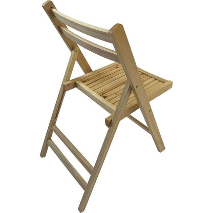 Furniture Slatted Wood Folding Special Event Chair - Wood, Set of 4, FOLDING CHAIR, FOLDABLE STYLE
