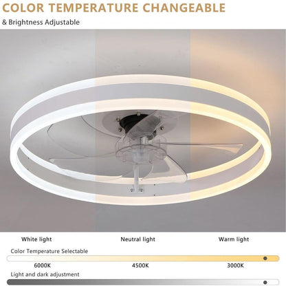 Ceiling Fan with Lights Dimmable LED