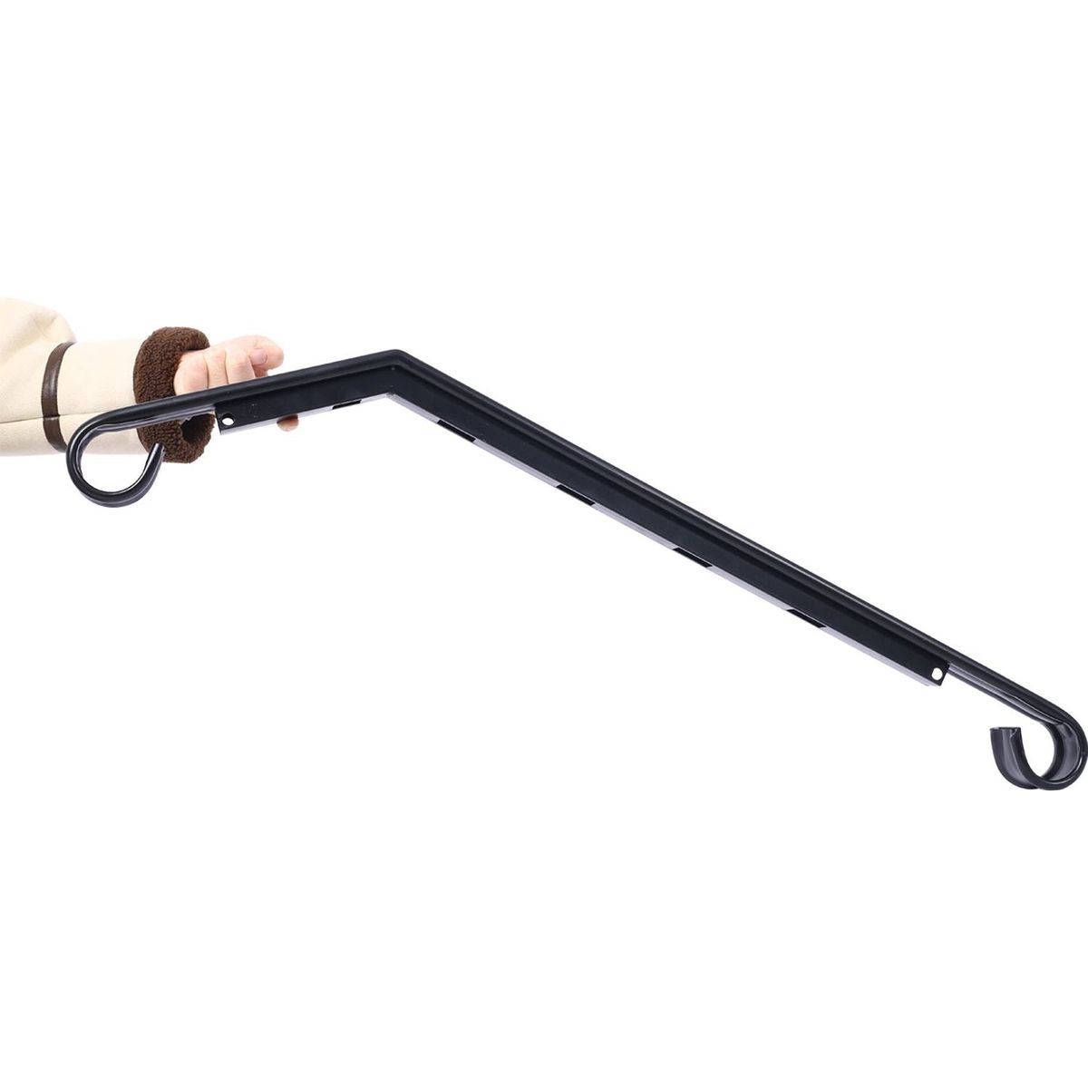Handrails for Outdoor Steps, Fit 3 or 4 Steps Outdoor Stair Railing, Picket#3 Wrought Iron Handrail, Flexible Porch Railing, Black Transitional Handrails for Concrete Steps or Wooden Stairs