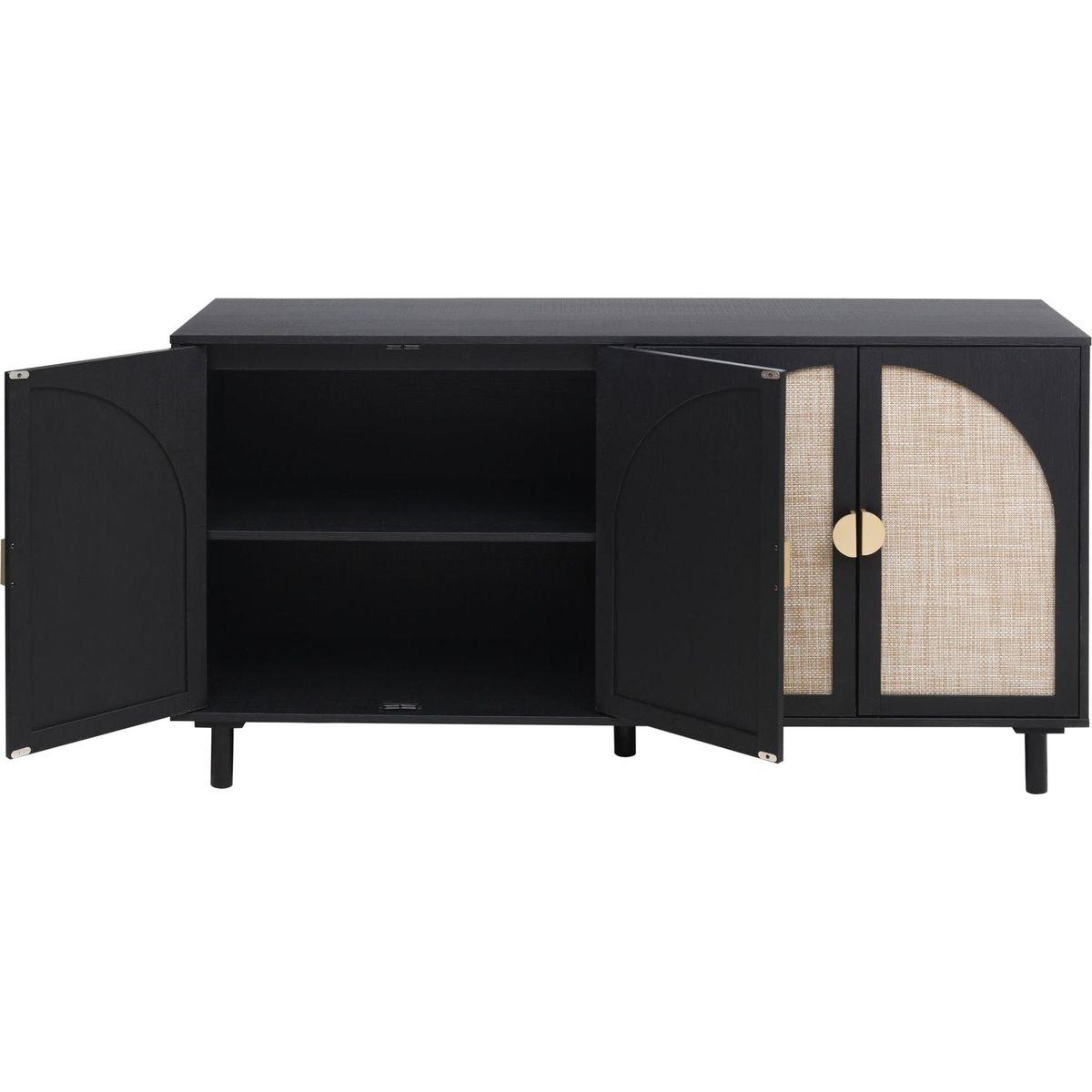 4 Door Cabinet, Suitable for Bedroom, Living Room, Study