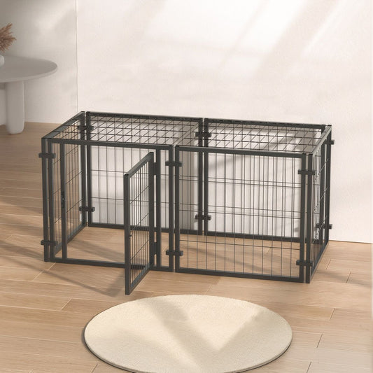 47.2' Dog Crate for Small Medium Large Dogs, Puppy Dog Playpen for Yard Indoor Outdoor Use, Pet Dog Cage Kennel (47.2'L x 23.6'W x 23.6'H)