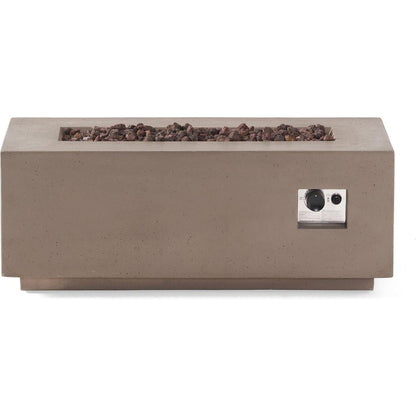 40" RECTANGULAR MGO FIRE PIT - 40 000 BTU