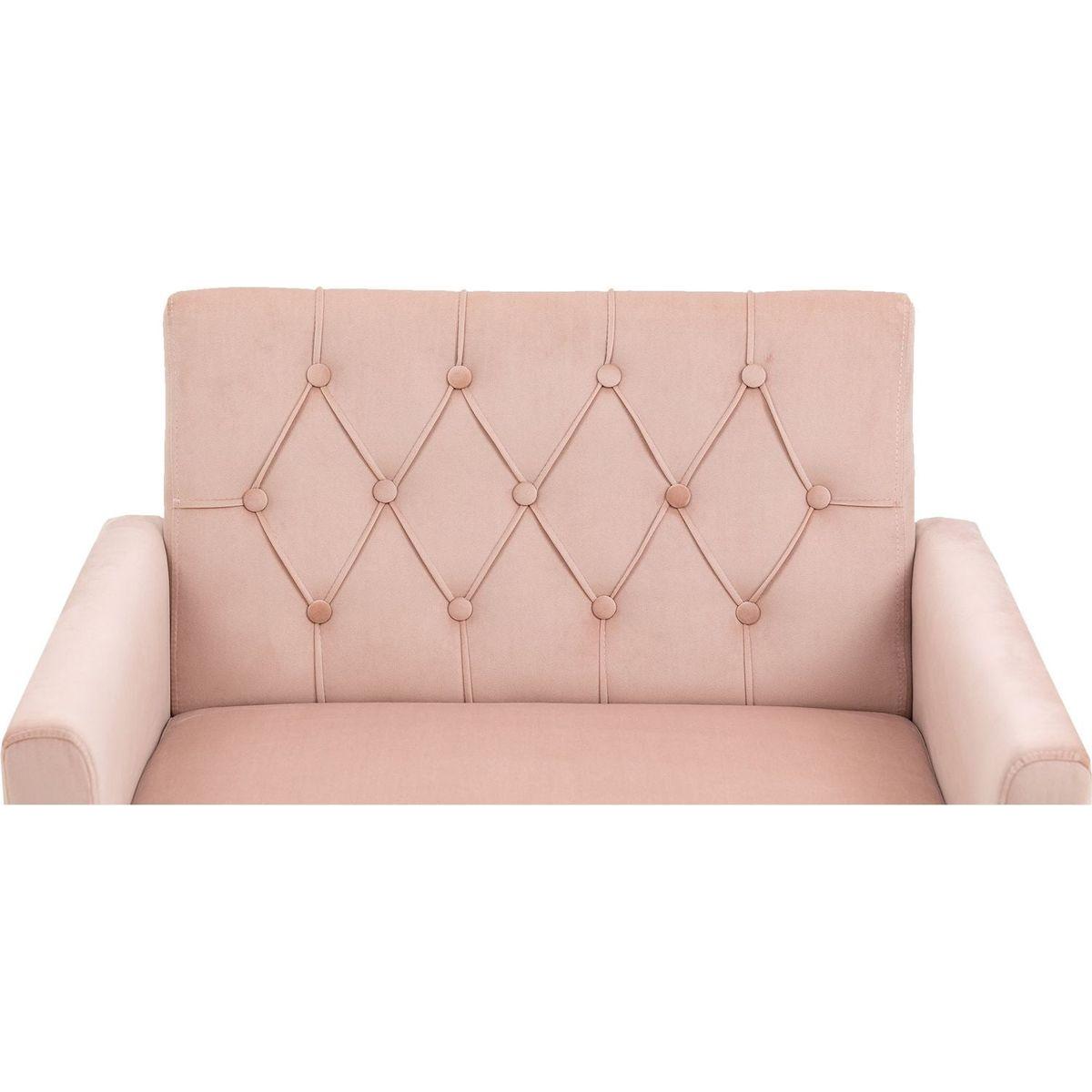 Accent Chair, leisure single sofa with Rose Golden feet