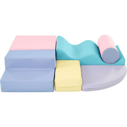 Soft Climb and Crawl Foam Playset 6 in 1, Soft Play Equipment Climb and Crawl Playground for Kids,Kids Crawling and Climbing Indoor Active Play Structure