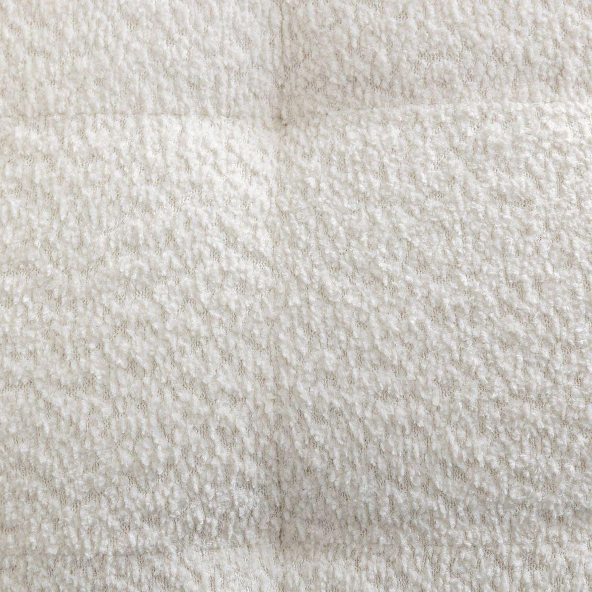 Movile Boucle Tufted Accent Chair with Oversized Seating, White