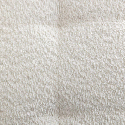 Movile Boucle Tufted Accent Chair with Oversized Seating, White