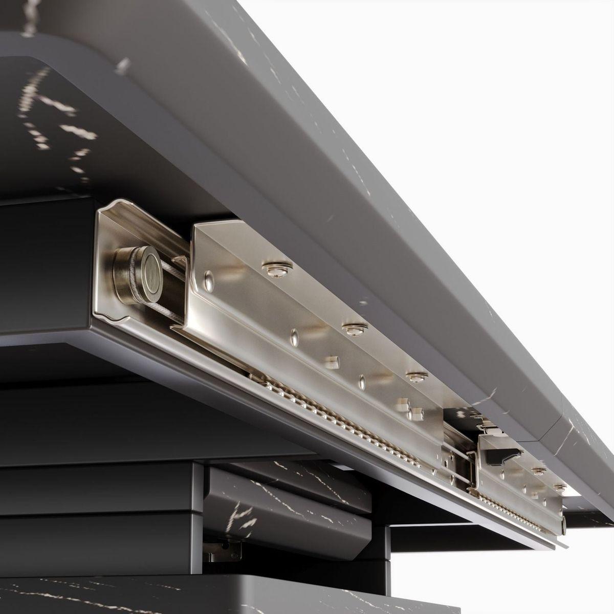 62.4" Extendable 78.15"Very large Black Dining Table Modern Mid-Century Kitchen Table Set for Dining Room, party Table,Conference table,Black metal X shape Legs.