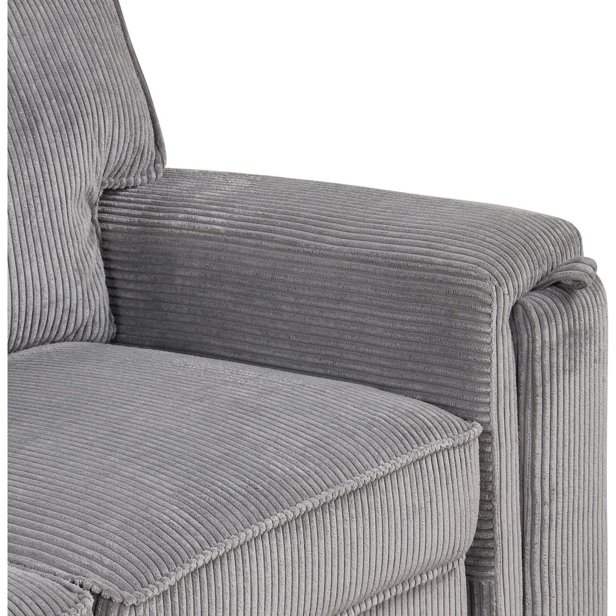 Upholstery Sleeper Sectional Sofa with Storage Bags and 2 cup holders on Arms