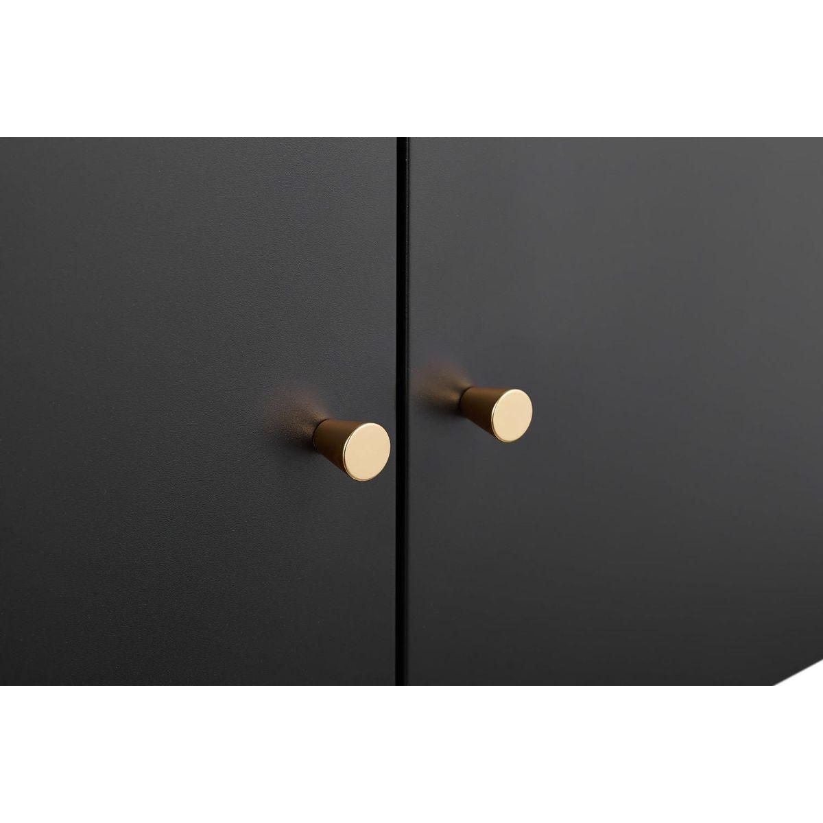 Office furniture Copier Cabinet BLACK 2 door steel copier stand mobile pedestal file Printer Stand