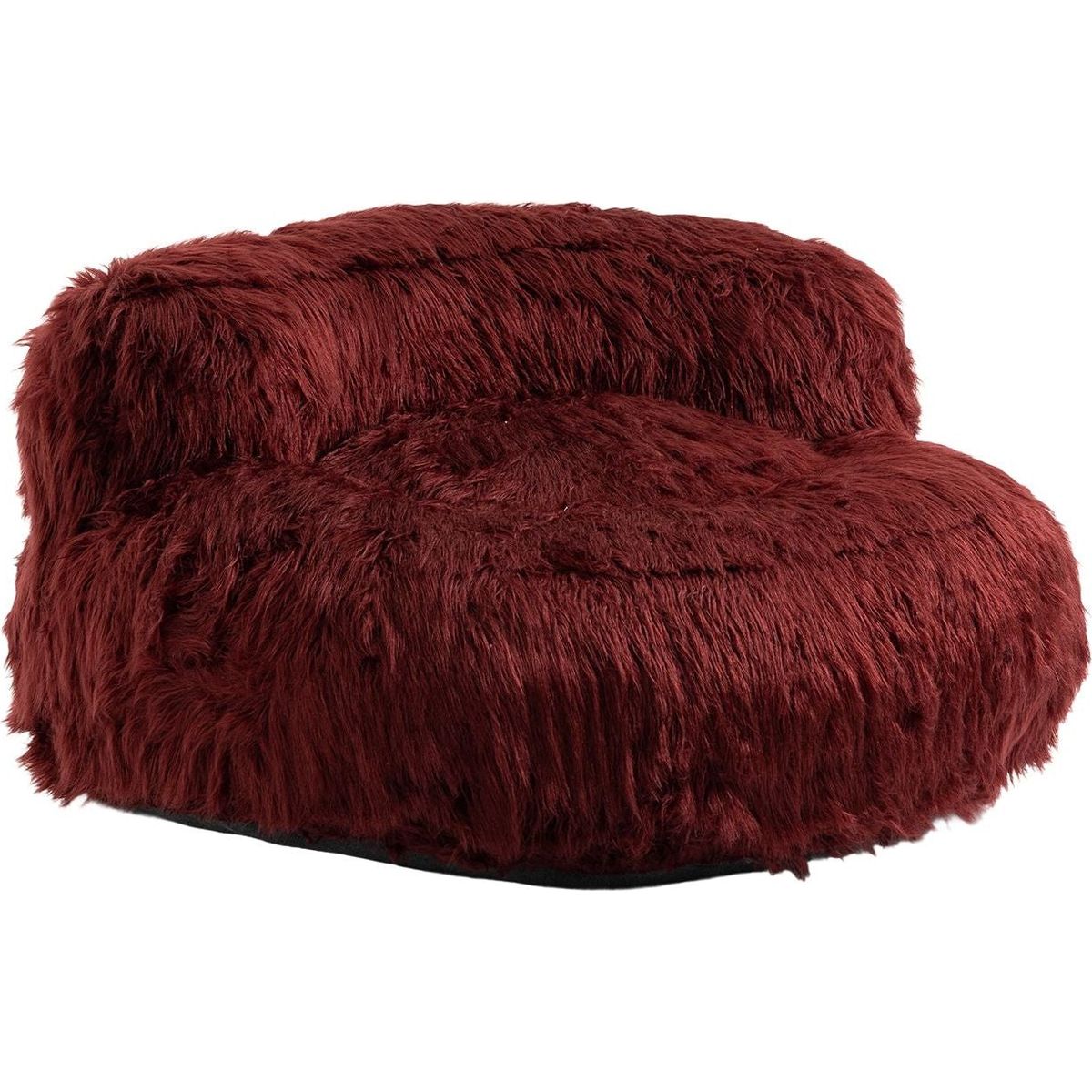 Bean Bag Chair Faux fur Lazy Sofa /Footstool Durable Comfort Lounger High Back Bean Bag Chair Couch for Adults and Kids, Indoor