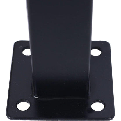 Handrails for Outdoor Steps, Fit 2 or 3 Steps Outdoor Stair Railing, Picket#2 Wrought Iron Handrail, Flexible Porch Railing, Black Transitional Handrails for Concrete Steps or Wooden Stairs