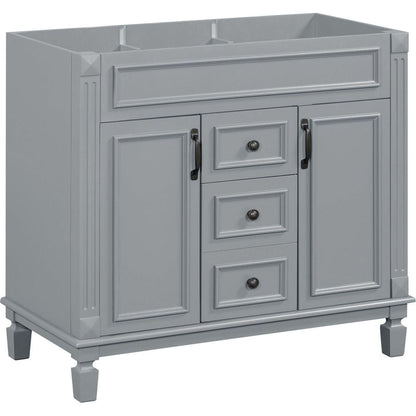 36" Bathroom Vanity without Top Sink, Cabinet only, Modern Bathroom Storage Cabinet with 2 Soft Closing Doors and 2 Drawers(NOT INCLUDE BASIN SINK)