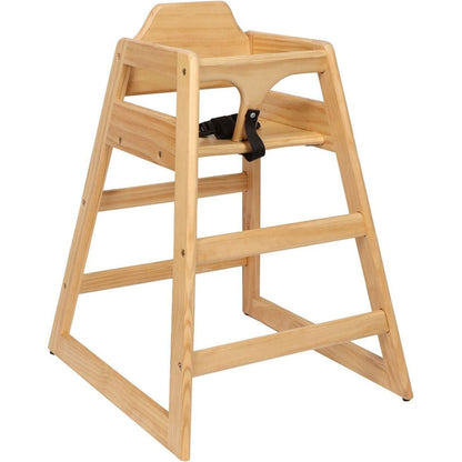 Wooden Double Solid Wood Feeding, Eat & Grow Portable High, Easy to Clean Baby Booster Chair in Natural Finish