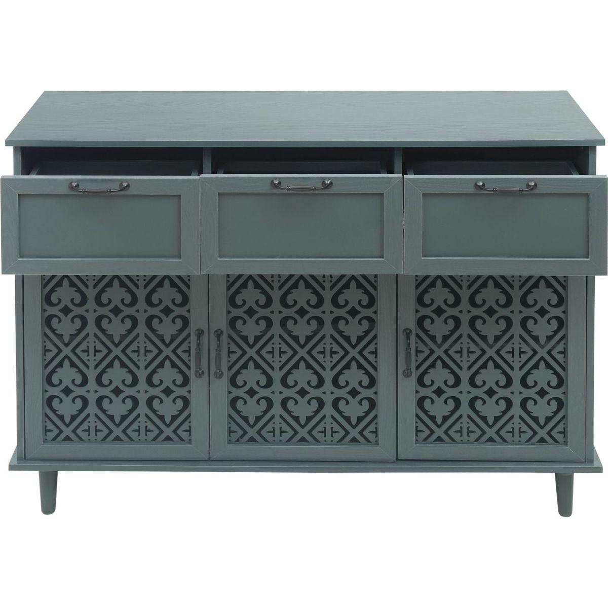 3 Door 3 Drawer Cabinet, American Furniture, Suitable for Bedroom, Living Room, Study