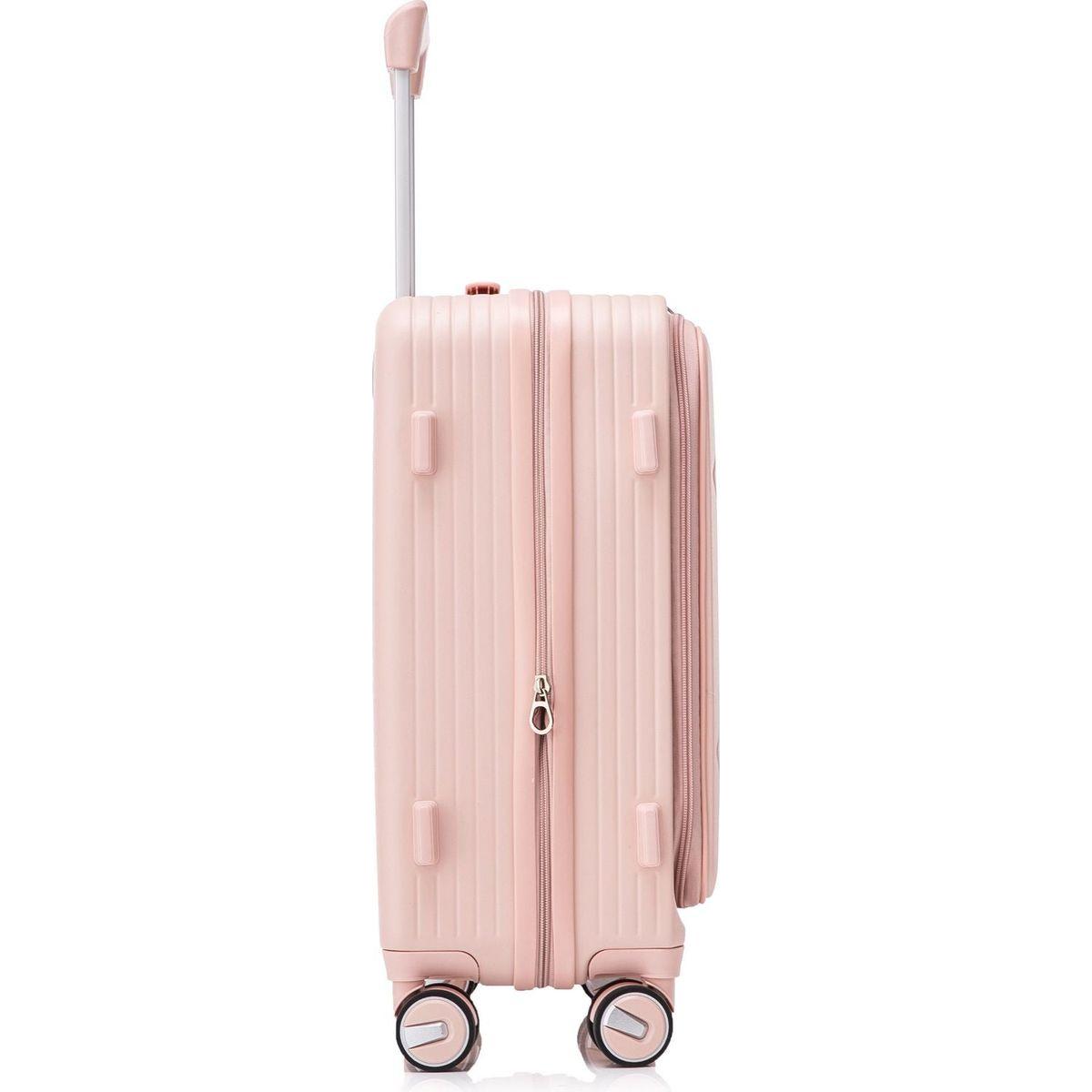 Luggage Sets 3 Piece(20/24/28), Expandable Carry On Luggage with TSA Lock Airline Approved, 100% PC Hard Shell and Lightweight Suitcase with Front Pocket and Spinner Wheels