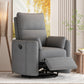 360 Degree Swivel Recliner Theater Recliner Manual Rocker Recliner Chair with Two Removable Pillows for Living Room, Dark Grey