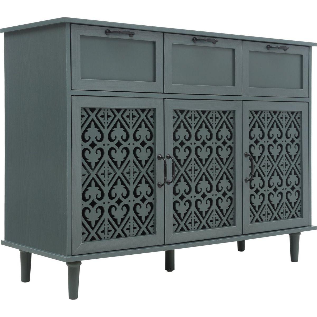 3 Door 3 Drawer Cabinet, American Furniture, Suitable for Bedroom, Living Room, Study