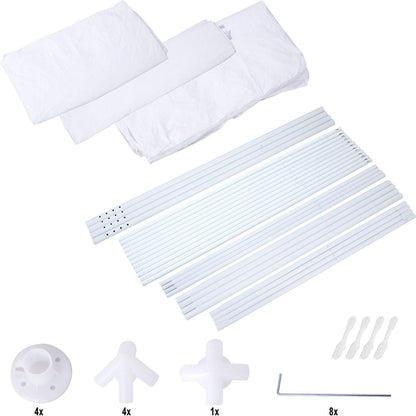 10'x10' Party Tent Outdoor Heavy Duty Gazebo Wedding Canopy + 4 Removable Walls