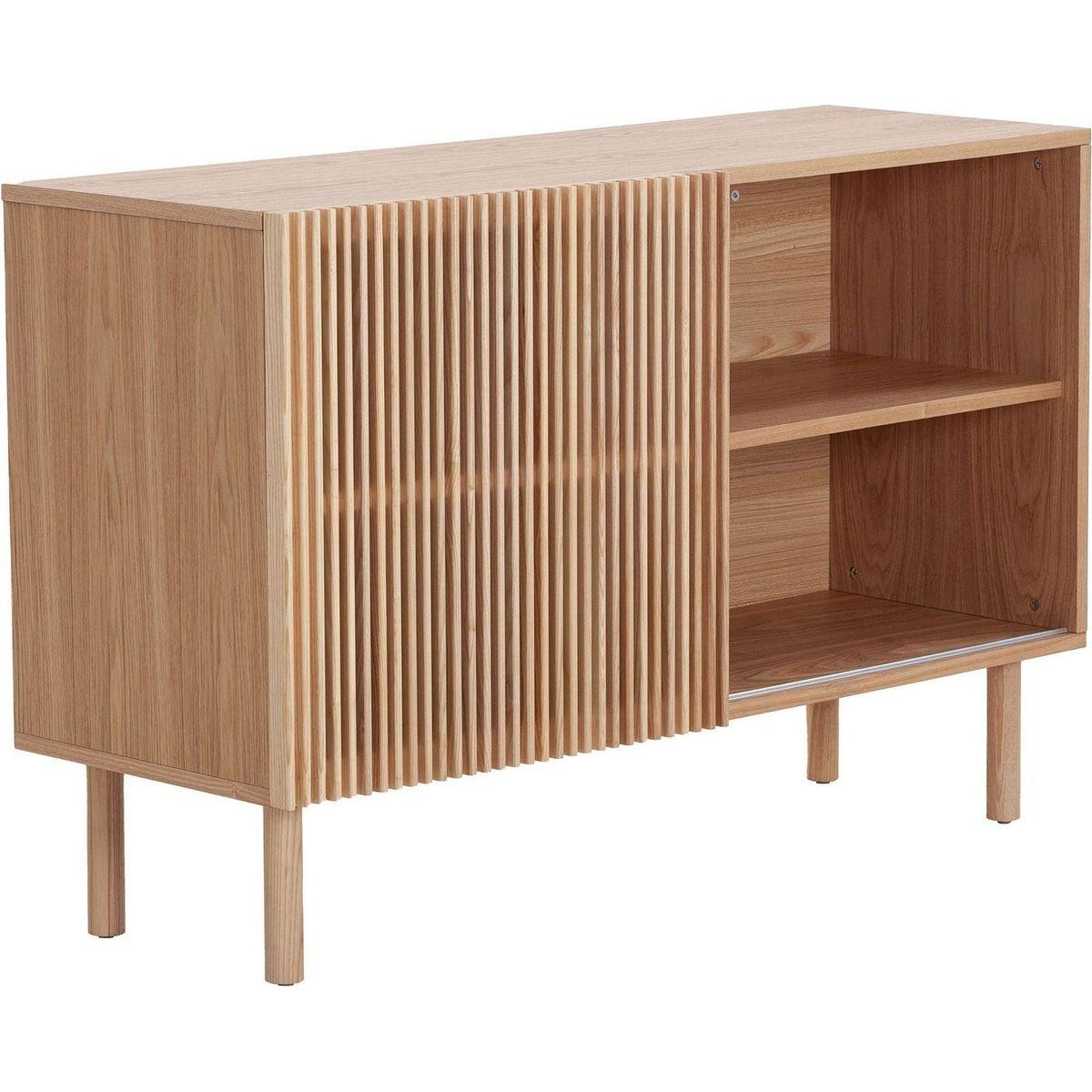 Modern Sideboard with 4 Cabinet, Storage Cabinet, TV Stand, Anti-Topple Design, and Large Countertop