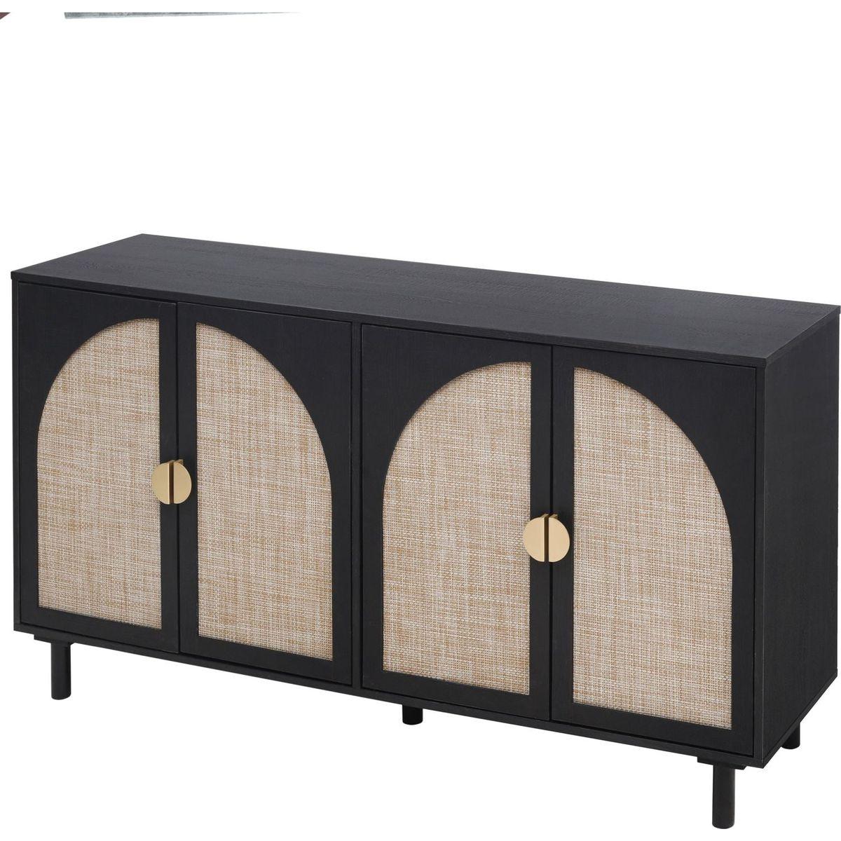 4 Door Cabinet, Suitable for Bedroom, Living Room, Study