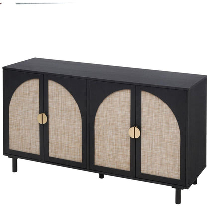 4 Door Cabinet, Suitable for Bedroom, Living Room, Study