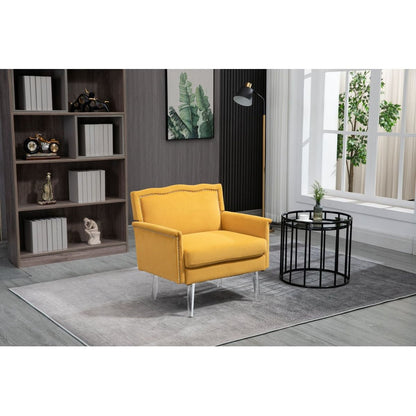 Accent Chair, Living Room Chair / leisure single sofa with acrylic feet