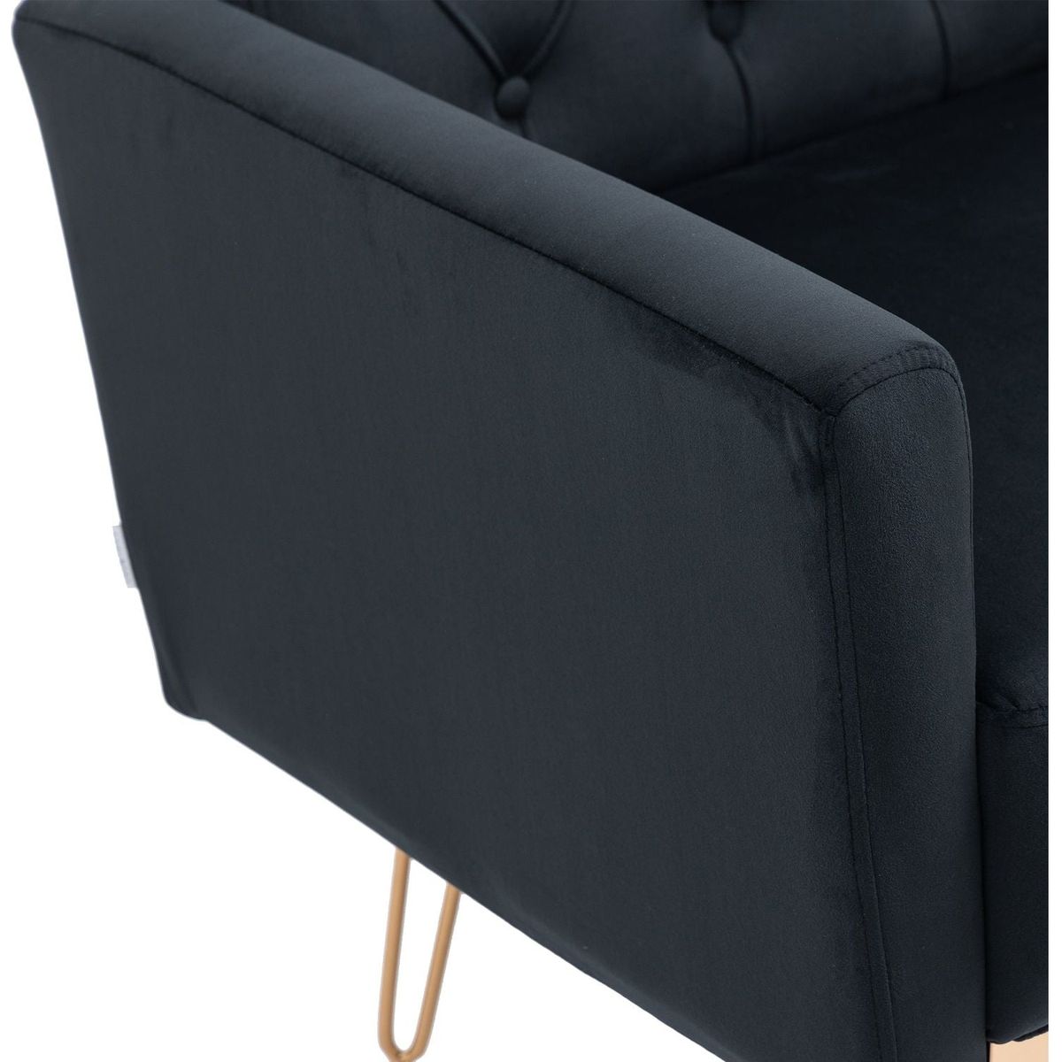 Accent Chair, leisure single sofa with Rose Golden feet