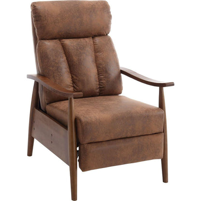 Wood Frame Armchair, Modern Accent Chair Lounge Chair for Living Room