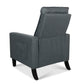 Recliner Chairs for Adults, Adjustable Recliner Sofa with Mobile Phone Holder & Cup Holder, Modern Reclining Chairs Fabric Push Back Recliner Chairs for Living Room, Bedroom, Gray