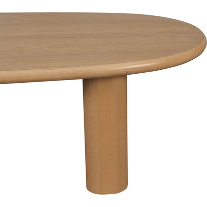 51" Tapered Tabletop Coffee Table (NATURAL WOOD)